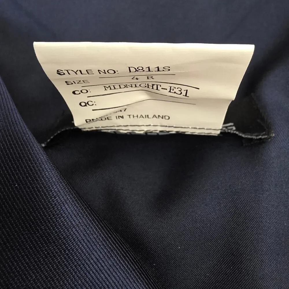 NWT Alfred Sung Off The Shoulder Draped Wrap Satin Maxi Dress Midnight Navy 4R - Picture 11 of 11